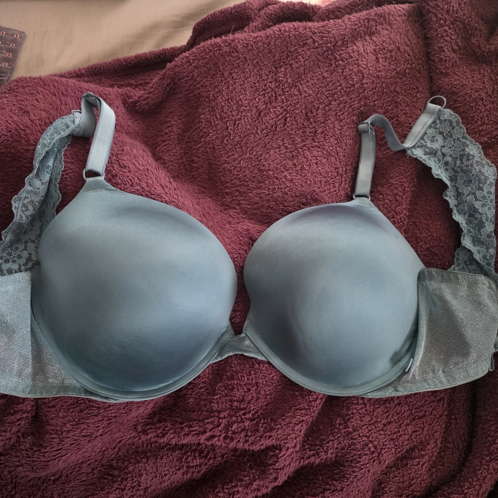 Victoria's Secret Smooth Molded T-Shirt Bra in Slate Blue